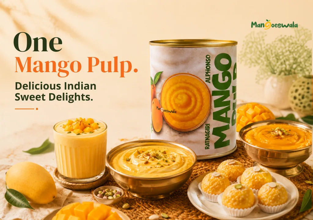Mangoeswala Ratnagiri Alphonso mango pulp with no added preservatives